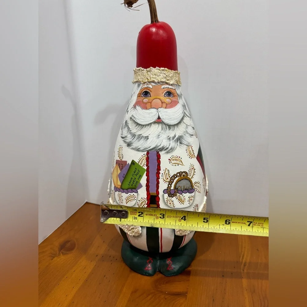 Handmade Santa gourd decoration hand painted